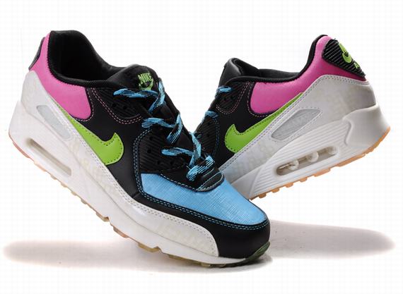 New Men'S Nike Air Max Black/Green/Deepskyblue/Deeppink